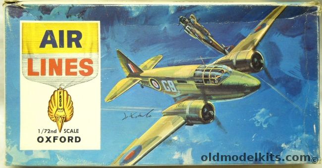 Air Lines 1/72 Airspeed Oxford Trainer - (ex Frog), 7906 plastic model kit