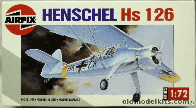 Airfix 1/72 Henschel Hs-126 B-1 Or A-1 Versions, 03028 plastic model kit