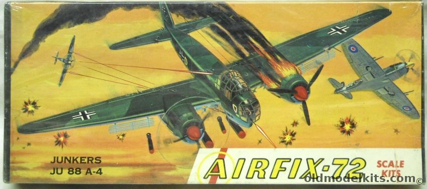 Airfix 1/72 Junkers JU-88 A-4 Craftmaster Issue, 1-109 plastic model kit