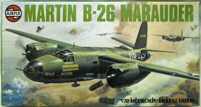 Airfix 1/72 Martin B-26B Marauder Japan Issue -  'Mild And Bitter' or 'Dee-Feater', X401-700 plastic model kit