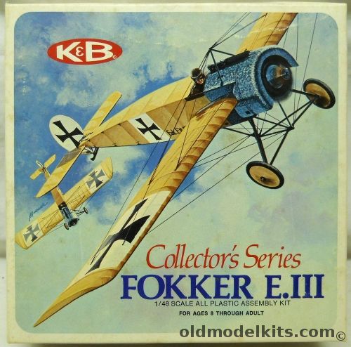 Aurora-KB 1/48 Fokker E-III Eindecker Collectors Series - (EIII), 1134-170 plastic model kit