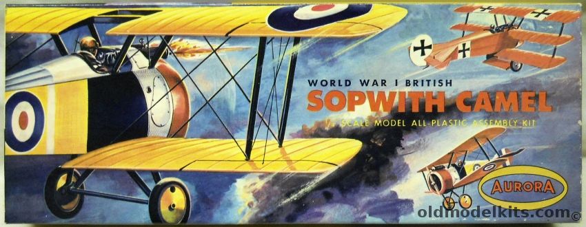 Aurora 1/47 Sopwith Camel, 102-79 plastic model kit