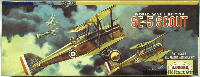 Aurora 1/48 SE-5 Scout British WWI Fighter, 103-100 plastic model kit