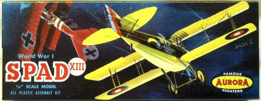 Aurora 1/48 Spad XIII, 107-69 plastic model kit