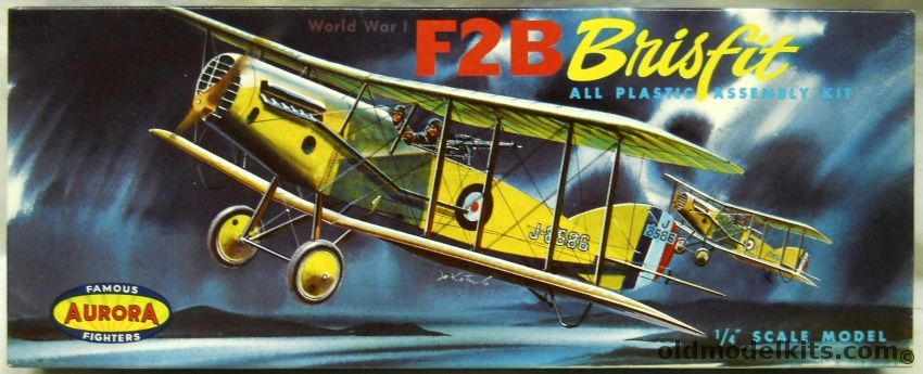 Aurora 1/48 Bristol F2B Brisfit - (F-2B), 113-98 plastic model kit