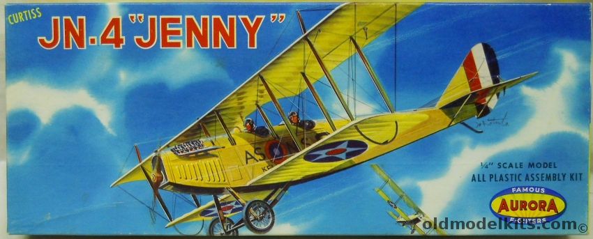 Aurora 1/48 Curtiss JN-4 Jenny, 114-98 plastic model kit