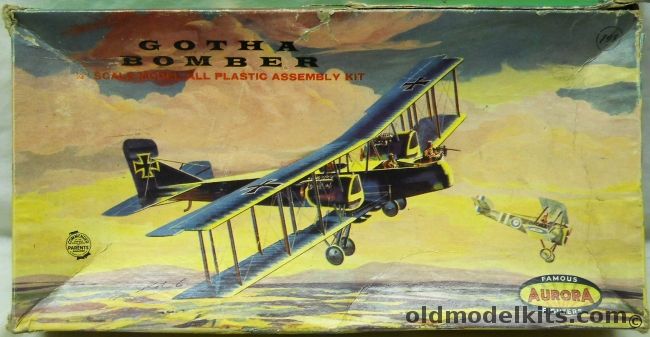 Aurora 1/48 Gotha Bomber - G-V, 126-198 plastic model kit