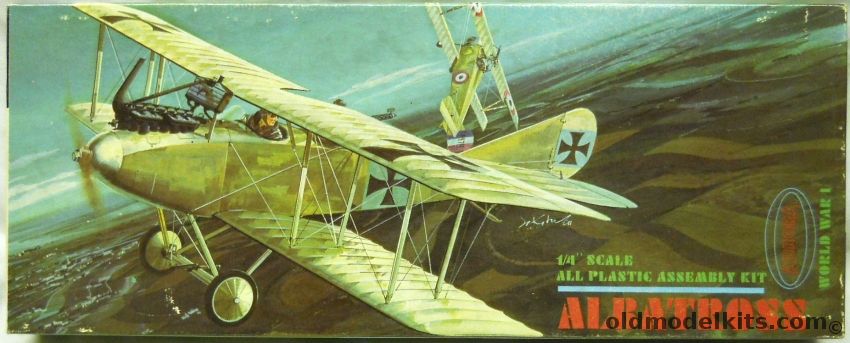 Aurora 1/48 Albatross CIII - (C-III), 142-98 plastic model kit