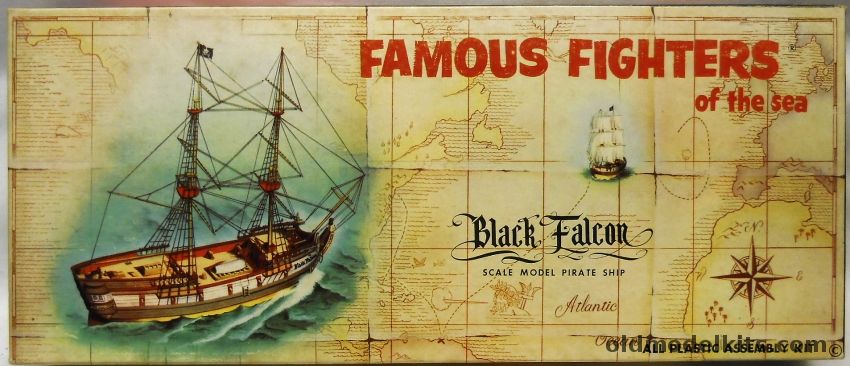 Aurora 1/100 Black Falcon - XVIII Century Pirate Ship, 210-200 plastic model kit