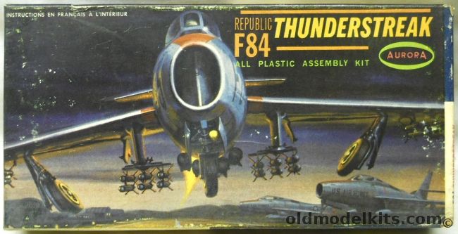 Aurora 1/80 Republic F-84 Thunderstreak, 299-49 plastic model kit