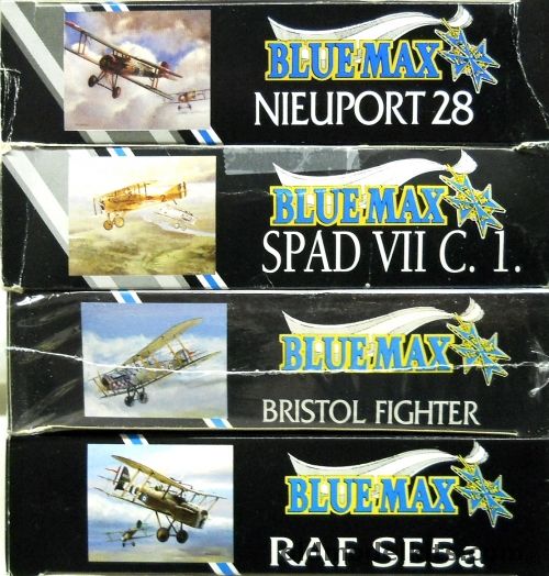 Blue Max 1/48 Nieuport 28 / Spad VII C.1 / Bristol Fighter F2B / RAF SE-5A, BM106 plastic model kit