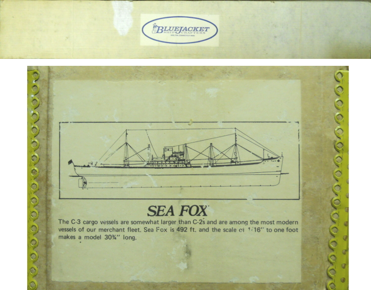 Bluejacket 1/192 Sea Fox C-3 Cargo Ship - 30.75 Inch Long Wood And Metal Ship Model plastic model kit