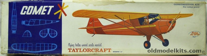 Comet Taylorcraft - 54 inch Wingspan Flying Model for RC, 3505-300 plastic model kit