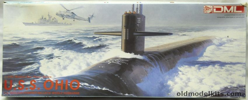 DML 1/350 USS Ohio SSBN / USS Michigan / USS Florida / USS Georgia / USS Henry M Jackson / USS Alabama / USS Alaska / USS Nevada / USS Tennesse  / USS Pennsylvania, 1002 plastic model kit