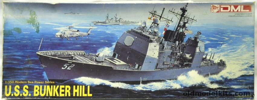 DML 1/350 USS Bunker Hill CG52 - Or Mobile Bay CG53 / Antietam CG54 / Leyte Gulf CG55 / San Jacinto CG56 / Lake Champlain CG57 / Philippine Sea CG58 / Princeton CG59, 1004 plastic model kit