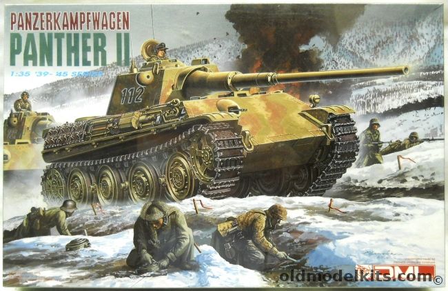 DML 1/35 Panther II - Panzerkampfwagen V Ausf F Sd.Kfz.171, 6027 plastic model kit