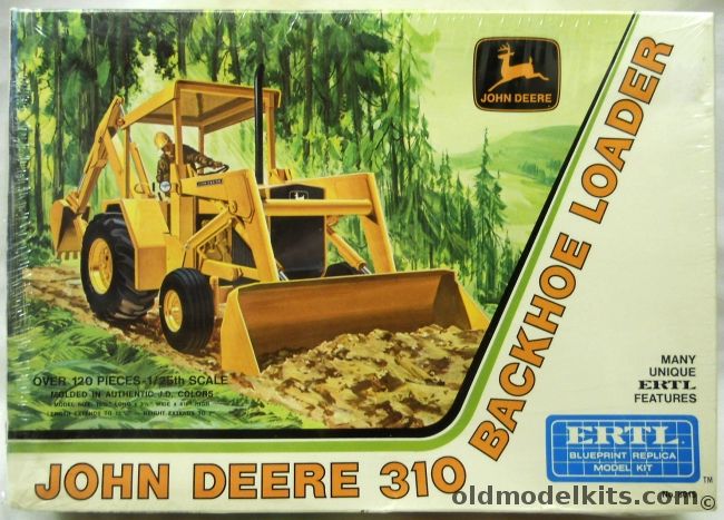 ERTL 1/25 John Deere 310 Backhoe Loader, 8015 plastic model kit