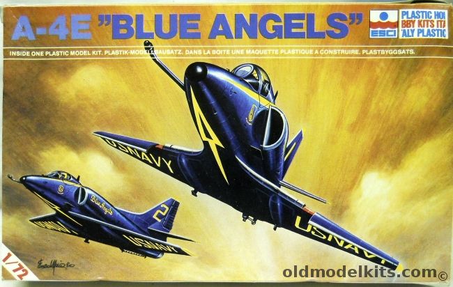 ESCI 1/72 McDonnell Douglas A-4E  Skyhawk Blue Angels, 9010 plastic model kit
