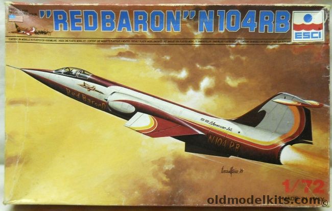 ESCI 1/72 F-104 Red Baron - N104RB  Greenamyer (CF-104), 9037 plastic model kit