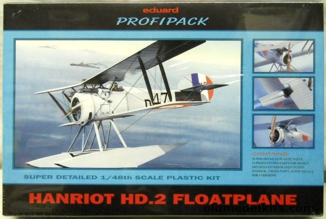 Eduard 1/48 Hanriot HD.2 Floatplane - Profipack - (HD-2), 8039 plastic model kit