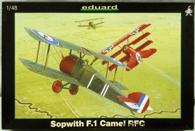 Eduard 1/48 Sopwith F.1 Camel RFC - With Mask Set and Photoetch, 8057 plastic model kit