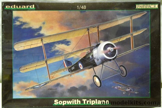 Eduard 1/48 Sopwith Triplane Profipack - Lt C.D. Booker of No.8 Sq RNAS Aug. 1917 / FSL  CHB Jenner-Parson mid-1917, 8077 plastic model kit
