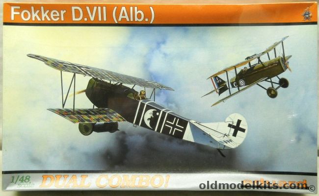 Eduard 1/48 Fokker D-VII (Alb.) Duel Combo - (D.VII Albatross Built), 8134 plastic model kit