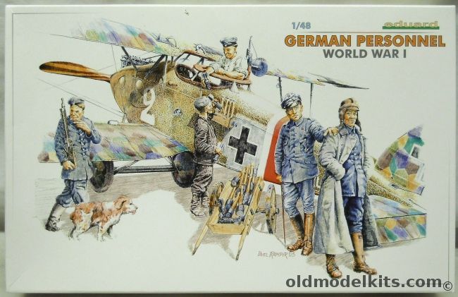 Eduard 1/48 German Personnel For Aviation WWI, 8503 plastic model kit