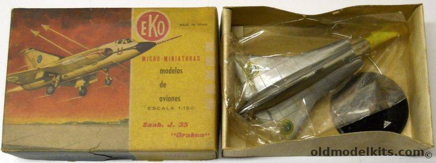 Eko 1/150 Saab J-35 Draken - N Scale, 5012 plastic model kit