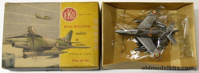 Eko 1/150 Fiat G-91 - N Scale, 5016 plastic model kit