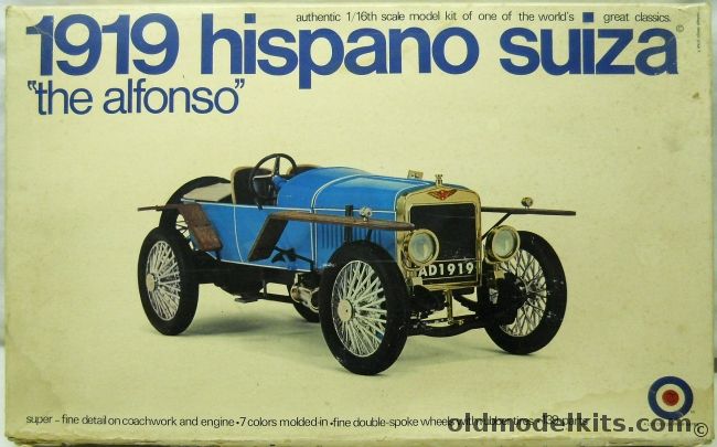 Entex 1/16 1919 Hispano Suiza The Alfonso, 8202 plastic model kit