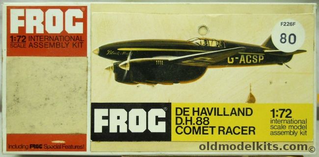 Frog 1/72 TWO DH-88 Comet Racer - Reboxed, F226F plastic model kit