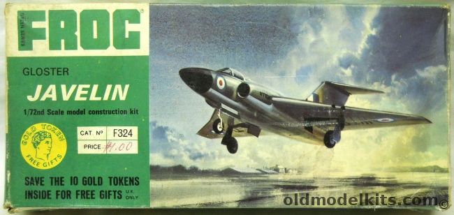 Frog 1/72 Gloster Javelin - Green Issue, F324 plastic model kit