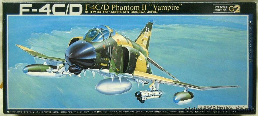 Fujimi 1/72 McDonnell F-4C  F-4D Phantom II  - 'Vampire' - 18 TFW 44 TFS / Hawaii Air National Guard 154 TFG 119 TFS ' Aloha Alert' (F-4C/D), G-2 plastic model kit