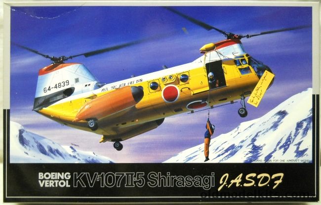 Fujimi 1/72 Boeing Vertol KV-107 II-5 Shirasagi - (CH-46), H-3 plastic model kit