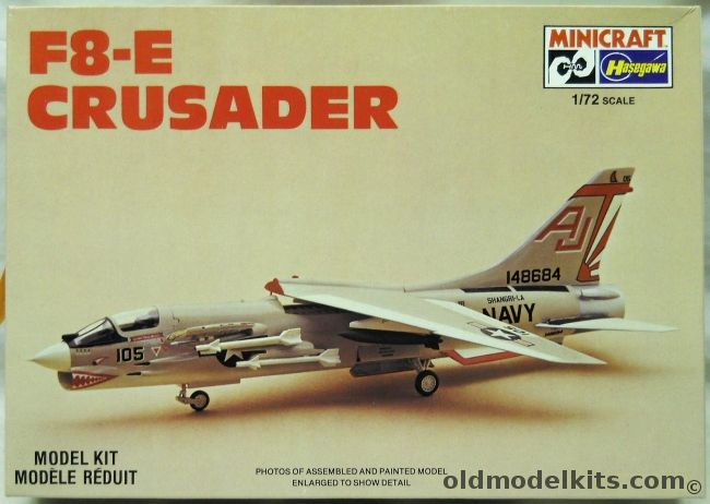 Hasegawa 1/72 TWO F8-E Crusader (F-8E) - VF-111, 1146 plastic model kit
