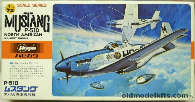 Hasegawa 1/72 North American P-51D Mustang - 399th FW Col. William C Clark or 352 FW 487FS Col. John C Mayer, A16 plastic model kit