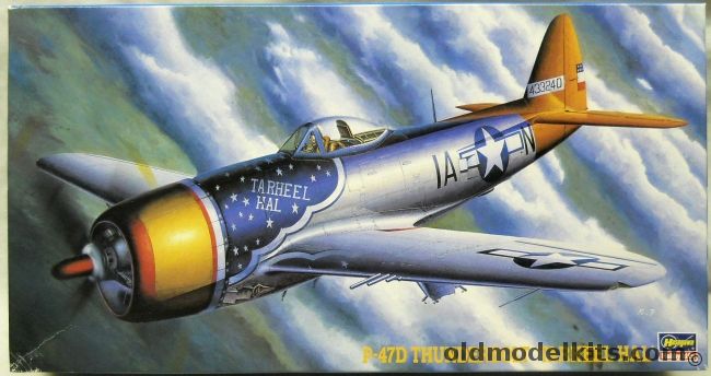 Hasegawa 1/48 Republic P-47D Thunderbolt Tarheel Hal - 366 FS 358th FG / 66th FS 57th FG Que Pasa/C'est La Guerre, JT133 plastic model kit