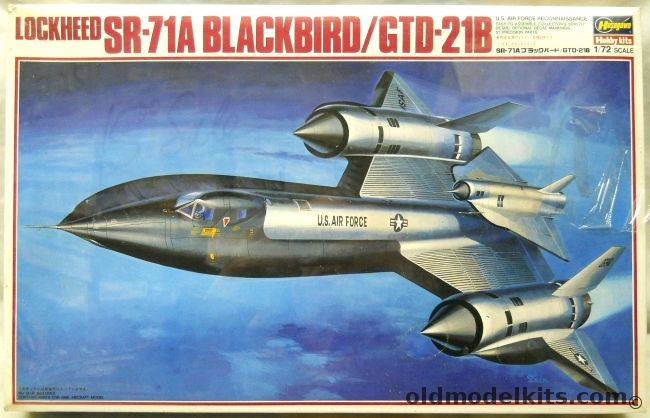 Hasegawa 1/72 SR-71A with GTD-21B Drone, K16x plastic model kit