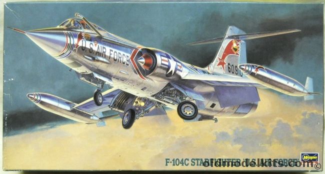 Hasegawa 1/48 F-104C Starfighter US Air Force - With Caracal F-104C In Vietnam Decals - With Hasegawa Decals For 479th TFW (1963), PT19 plastic model kit