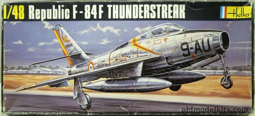 Heller 1/48 Republic F-84F Thunderstreak - French / Luftwaffe / Belgian Air Forces, 554 plastic model kit