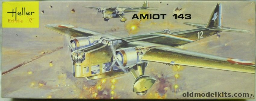Heller 1/72 Amiot 143 Bomber, L390 plastic model kit