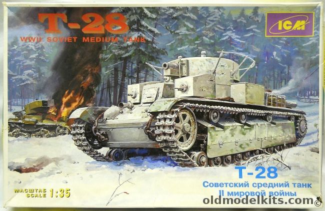 ICM 1/35 T-28 - Soviet WWII Medium Tank, 35031 plastic model kit