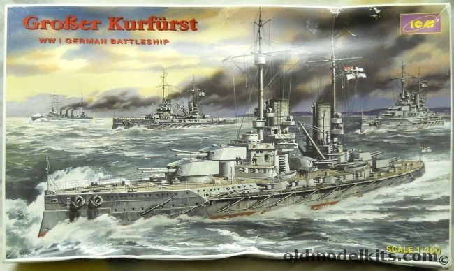 ICM 1/350 Grosser Kurfurst German WWI Battleship, S002 plastic model kit