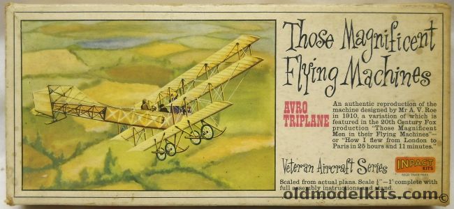 Inpact 1/48 1910 Avro Triplane, P106 plastic model kit