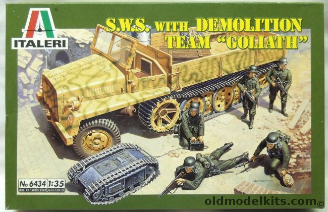 Italeri 1/35 SWS With Demolition Team Goliath, 6434 plastic model kit
