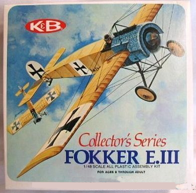 Aurora-KB 1/48 Fokker E.III - (E-III Eindecker), 1134-170 plastic model kit