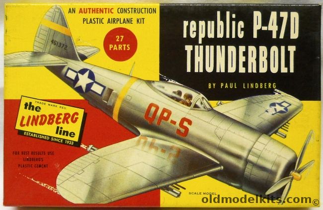 Lindberg Republic P-47b Thunderbolt Airplane Model Kit 1 72 for sale online 