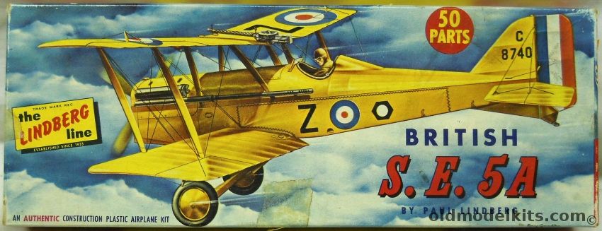 Lindberg 1/48 British SE-5a Scout, 532-69 plastic model kit