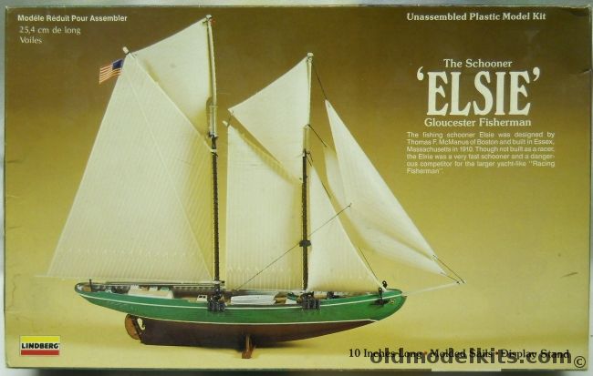 Lindberg Schooner Elsie - Gloucester Fisherman, 70851 plastic model kit